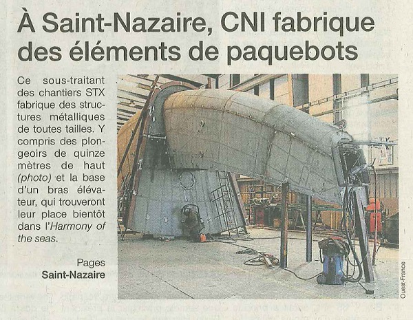 cni ARTICLE CHANTIER NAVAL OUEST FRANCE